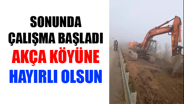 AKÇA KÖYÜ YOL KAVŞAĞI YILLAR SONRA ÇÖZÜME ULAŞIYOR