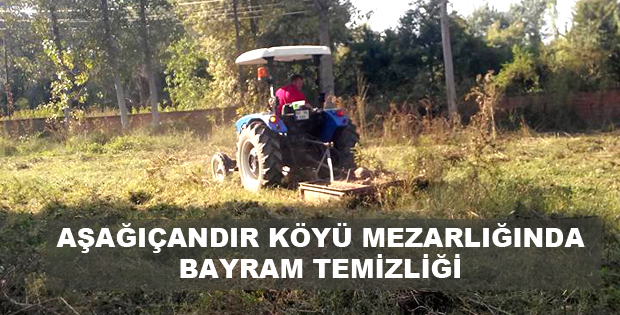 Aşağıçandır Köyü Mezarlığında Temizlik