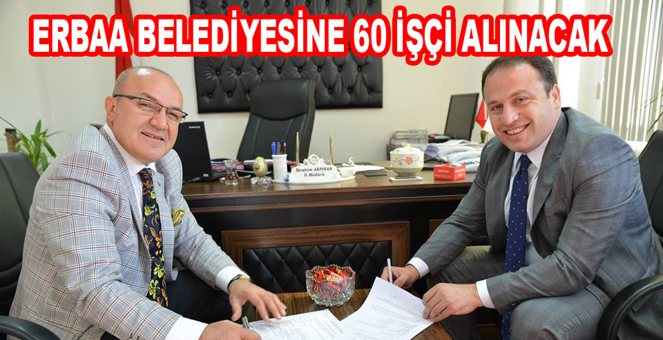 BELEDİYEYE İŞKURDAN SÖZLEŞMELİ 60 İŞÇİ