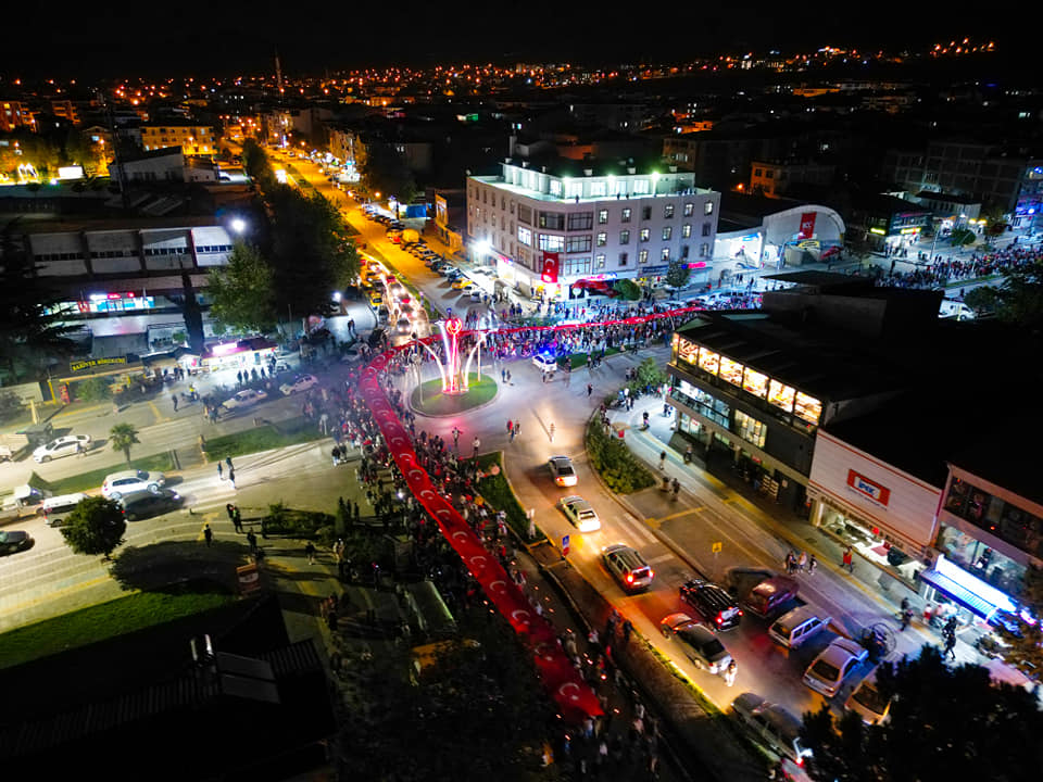 Cumhuriyetimizin 100. Yılı Erbaa'da büyük bir coşku ve heyecan ile kutlandı.