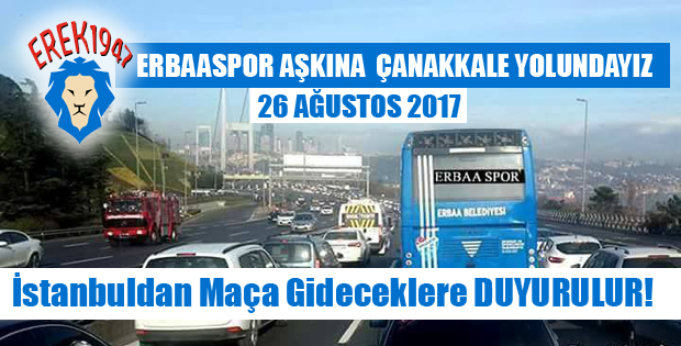 ERBAASPOR HEYECANI BAŞLIYOR İLK MAÇ ÇANAKKALEDE