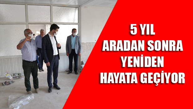 Erbaa Belediyesi Ali Özgül Geçici Konukevi tadilat çalışmaları devam ediyor.