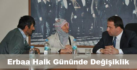 Erbaa Halk Gününde Değişiklik