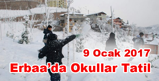 Erbaa'da Okullar Tatil