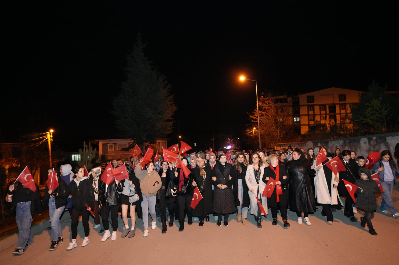 Erbaa'da Şehitleri Anma ve Saygı Yürüyüşü