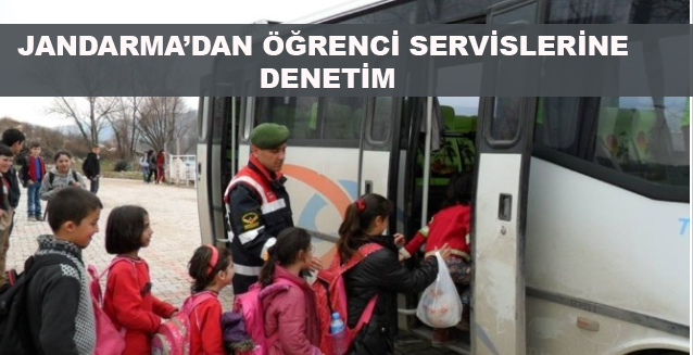 Jandarma Servis Otobüslerini Denetledi