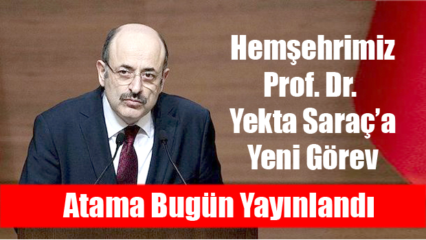 Prof. Dr. Yekta Saraç, Cumhurbaşkanı Başdanışmanlığı'na getirildi