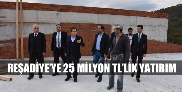 Reşadiye'ye, 25 Milyon Liralık Yatırım 