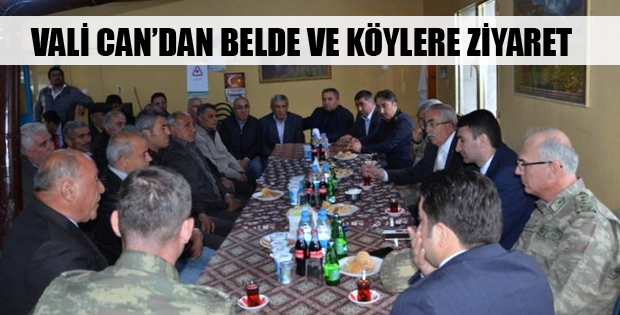 VALİ CAN’DAN BELDE VE KÖYLERE ZİYARET