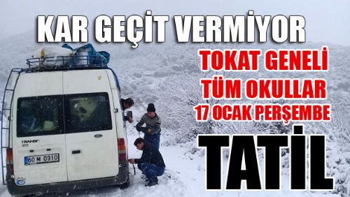 17 OCAK PERŞEMBE GÜNÜDE OKULLAR TATİL