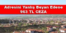 Adresini Yanlış Beyan Edene Ceza