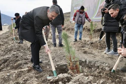 Başkan Eroğlu: 10 yılda 260 bin fidan diktik