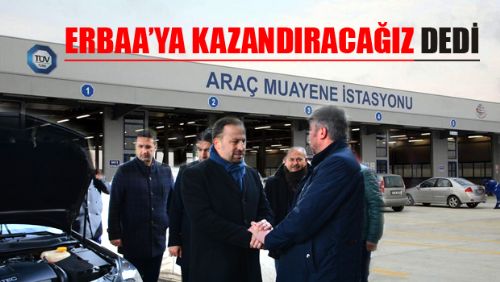 Başkan Yıldırım: Erbaa’ya sabit araç muayene istasyonunu getireceğiz
