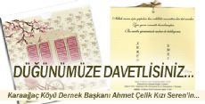 DÜĞÜNÜMÜZE DAVETLİSİNİZ