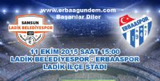 ERBAASPOR BU HAFTA LADİK BELEDİYE DEPLASMANINDA