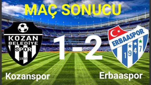 ERBAASPOR KOZAN'DA ALTIN DEĞERİNDE 3 PUAN ALDI