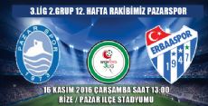 ERBAASPOR PAZARSPOR ve YOMRASPOR DEPLASMANINDA