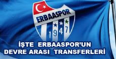 ERBAASPOR'UN DEVRE ARASI TRANSFERLERİ