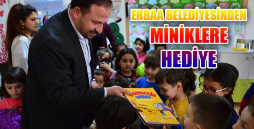 Erbaa Belediyesinden Çocuklara Boyama Kitabı