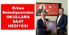 Erbaa Belediyesinden Okullara Saat