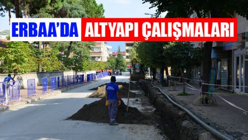 Erbaa'da Altyapı Çalışması