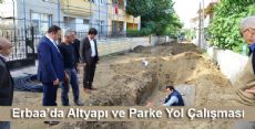Erbaa’da Altyapı ve Parke Yol Çalışması