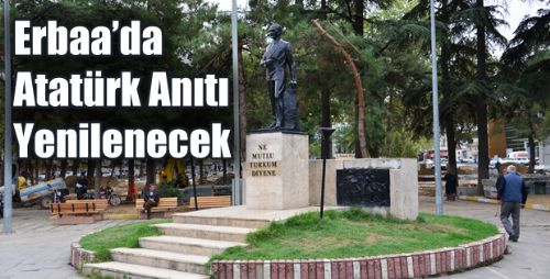Erbaada Atatürk Anıtı Yenilenecek