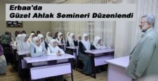 Erbaa'da Güzel Ahlak Semineri Düzenlendi