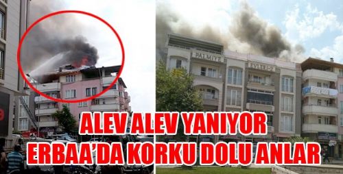 Erbaa'da Korkutan Yangın
