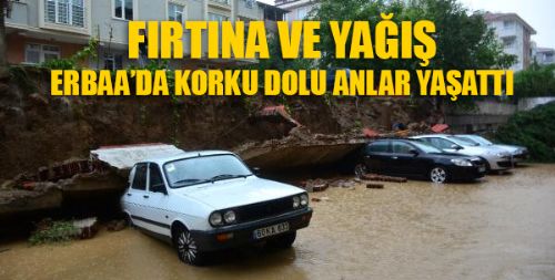 Erbaa'da Kuvvetli Yağış ve Fırtına HAYATI FELÇ ETTİ
