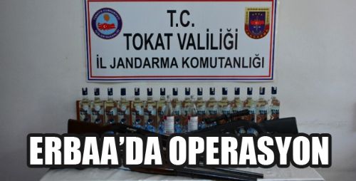 Erbaa'da Sahte İçki Operasyonu