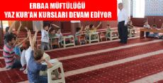 Erbaa'da Yaz Kur'an Kursları Devam Ediyor