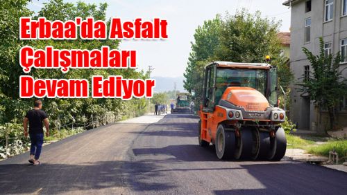Erbaa'da asfalt çalışmaları devam ediyor