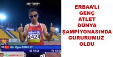Erbaa'lı Genç Dünya Atletizm Şampiyonasında