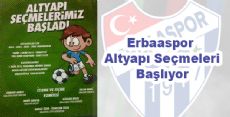 Erbaaspor Altyapı Seçmeleri Başlıyor