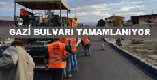 GAZİ  BULVARI TAMAMLANIYOR