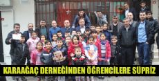 KARAAĞAÇ KÖYÜ DERNEĞİNDEN ÇOCUKLARA SÜPRİZ