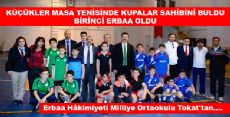 KÜÇÜKLER MASA TENİSİNDE KUPALAR SAHİBİNİ BULDU