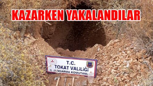 Kaçak kazı yapan kişi suçüstü yakalandı