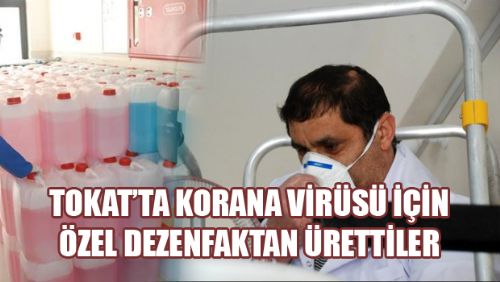 Korona virüsüne karşı okulda dezenfektan üretimi