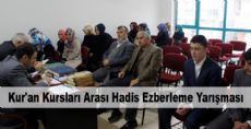 Kur'an Kursları Arası Hadis Ezberleme Yarışması Düzenlendi