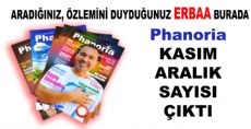 PHANORİA KASIM-ARALIK SAYISI ÇIKTI