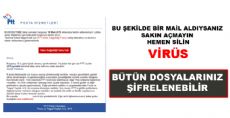 PTT KARGO VİRÜSÜ AMAN DİKKAT