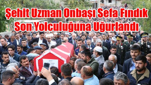 Şehit Uzman Onbaşı Sefa Fındık, Yeşilyurt'ta son yolculuğuna uğurlandı