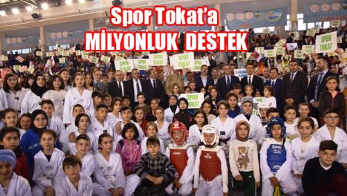 Spor Tokat’a 3 Milyon Liralık Malzeme Desteği