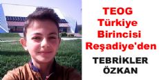 TEOG Türkiye Birincisi Reşadiye'den Çıktı