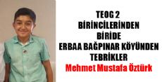 TEOG2 BİRİNCİSİ ERBAA'DAN