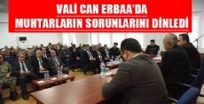 TOKAT VALİSİ ERBAA MERKEZ VE KÖY MUHTARLARIYLA BULUŞTU