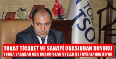 TORBA YASADAN ODA BORCU OLAN ÜYELER DE FAYDALANABİLİYOR