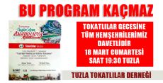 Tokat'lılar Tuzla’da Buluşuyor!